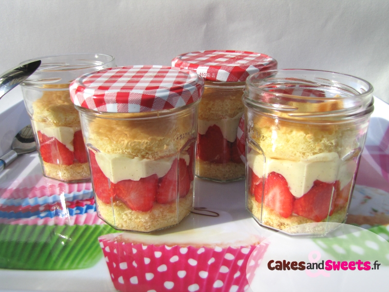 Fraisier en bocal