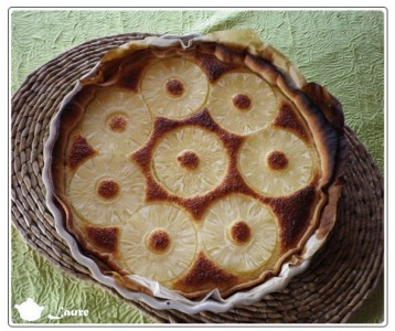 Tarte ananas noix de coco