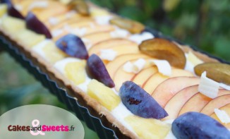 Tarte aux fruits mousse chocolat blanc