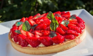 Tarte Fraises Basilic