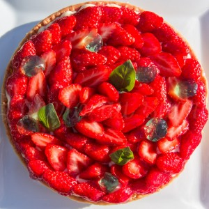 Tarte Fraises Basilic