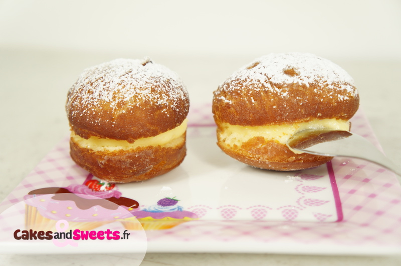 Boules de Berlin à la Crème Pâtissière