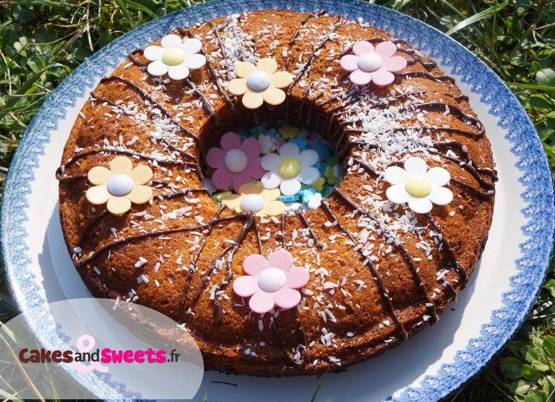Gâteau Marbré Cacao Noix de Coco