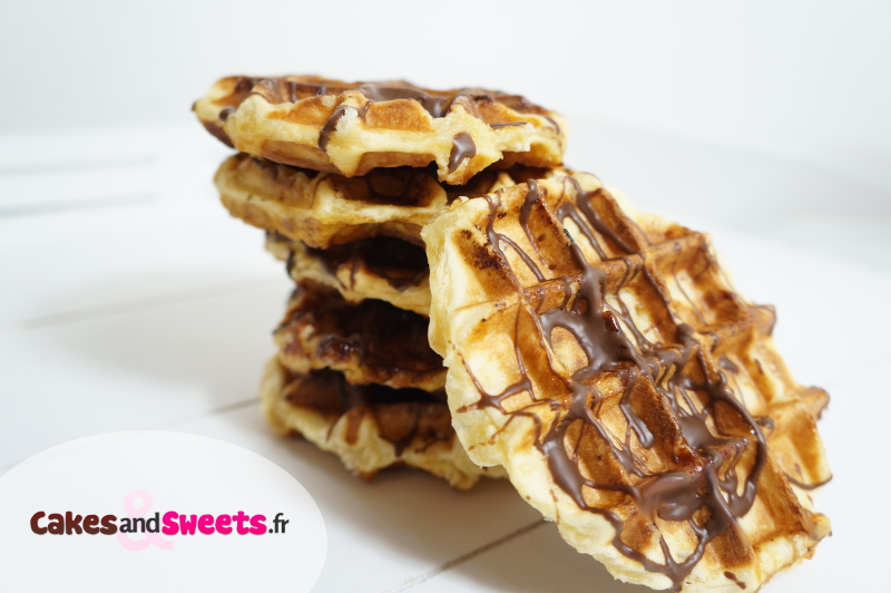 Gaufres de Liège au chocolat