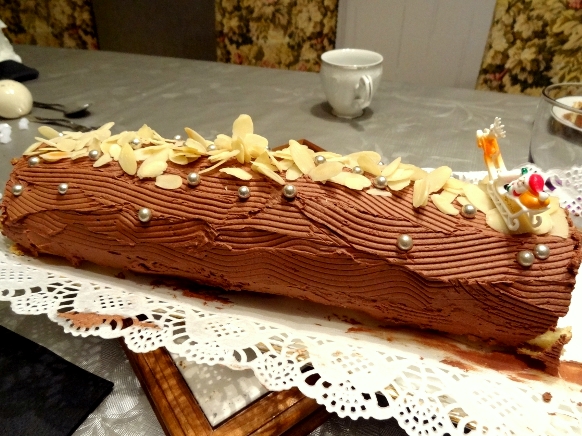 bûche de Noël au chocolat