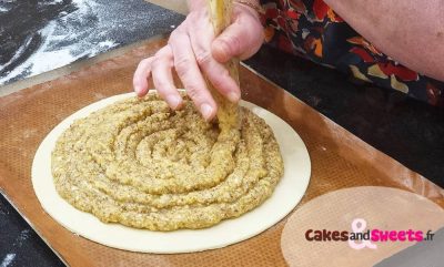 Préparation Galette des Rois crème d'amande et clémentines